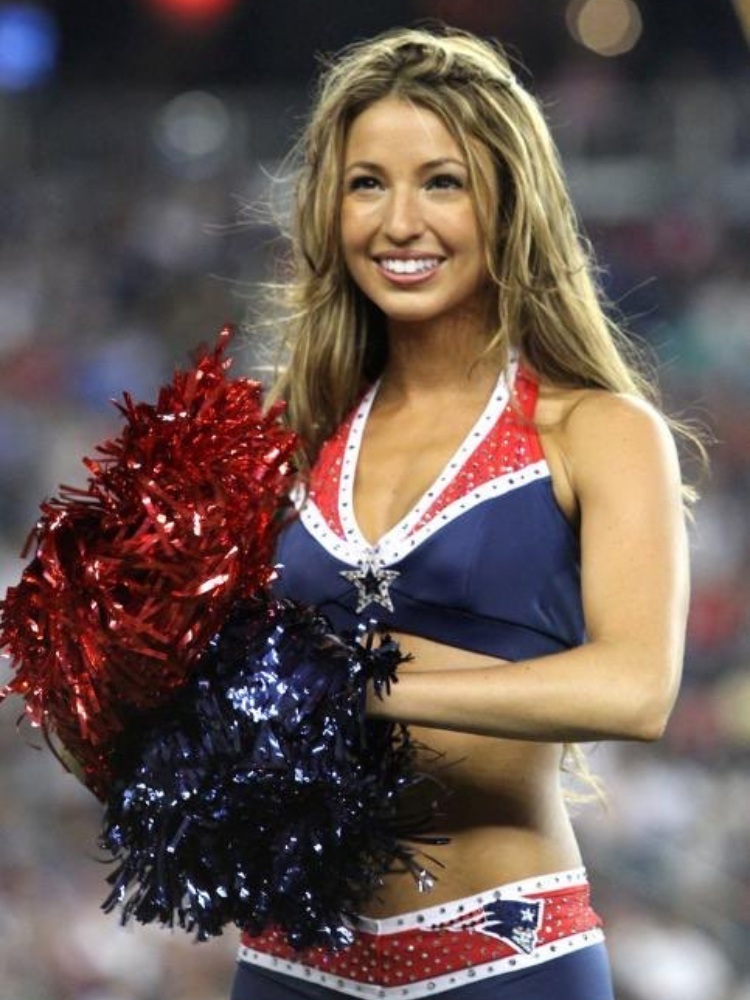 Alanna (Founder) cheering on the New England Patriots