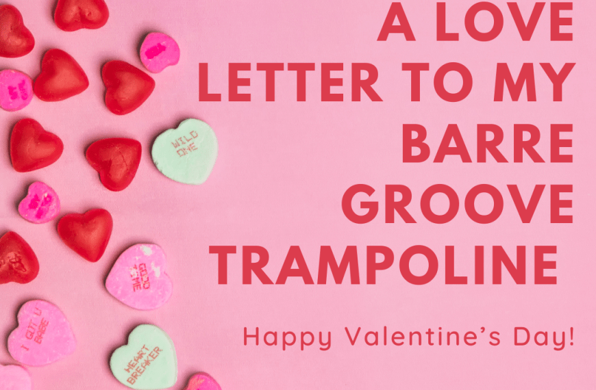 A Love Letter to My Barre Groove Trampoline